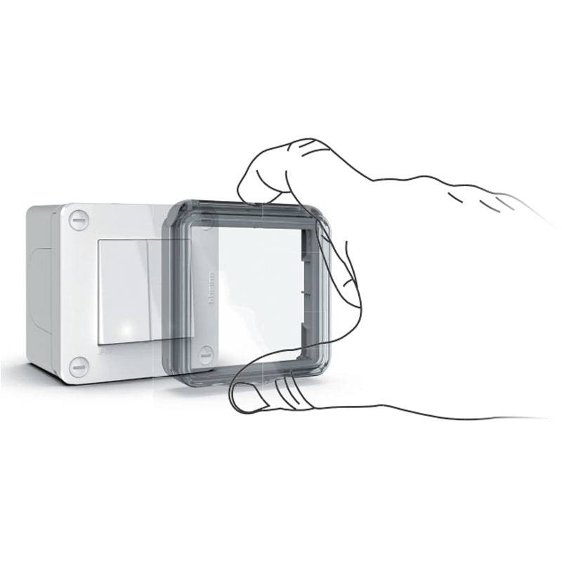 MATIX GO Coperchio per idrobox IP55 2 moduli 28402C MATIX GO Coperchio per idrobox IP55 2 moduli 28402C